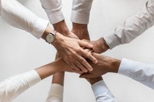 Group of Hands